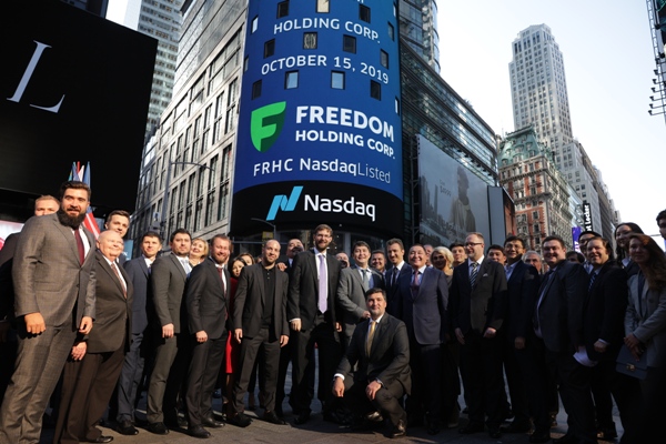 Торги акциями российского Freedom Holding Corp. успешно стартовали на Nasdaq