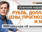 Рубль, доллар, цены, прогнозы и мы. Экономика за 1001 секунду