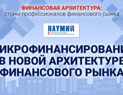 Микрофинансирование в новой архитектуре финансового рынка