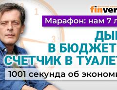 Бюджет России. Девальвация рубля. Как меняются пенсии. Тарифы ЖКХ. Экономика за 1001 секунду