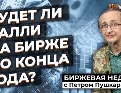 Будет ли ралли на бирже до конца года? | Петр Пушкарев