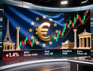 Европейские акции на максимумах: Stoxx 600 приблизился к отметке 600 пунктов