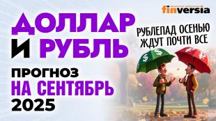 Доллар и рубль. Прогноз на сентябрь 2025. Прогноз курса доллара и прогноз курса рубля | Ян Арт